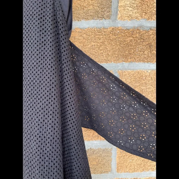 Rebecca Taylor Mixed Eyelet Tie Waist Dress size 4 - Picture 4 of 12